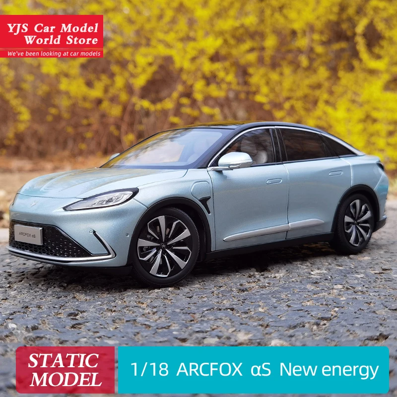 1:18 Новая Энергия polar Fox ARCFOX Alpha S Blue Valley Magna Коллекционная модель автомобиля из