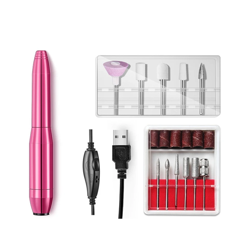 

Portable Nail Drill Machine Set Polishing Shape Tools for Nail Salon or Home