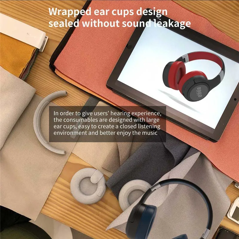Bluetooth-наушники ZEALOT B28 складные с микрофоном светодиодный светодиодным цифровым