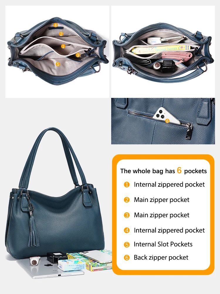 Женская сумка через плечо Zency из натуральной кожи