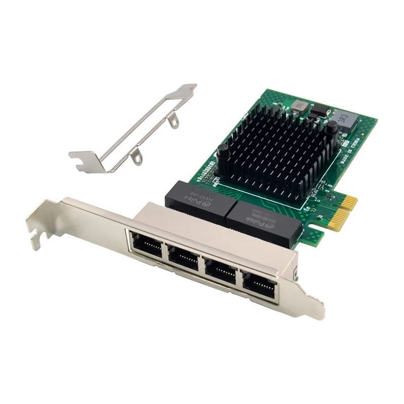 BCM5719 Network Adapter PCI-E X1 4 Port Gigabit Network Card Ethernet Server Adapter PCI-E Network Card Adapter