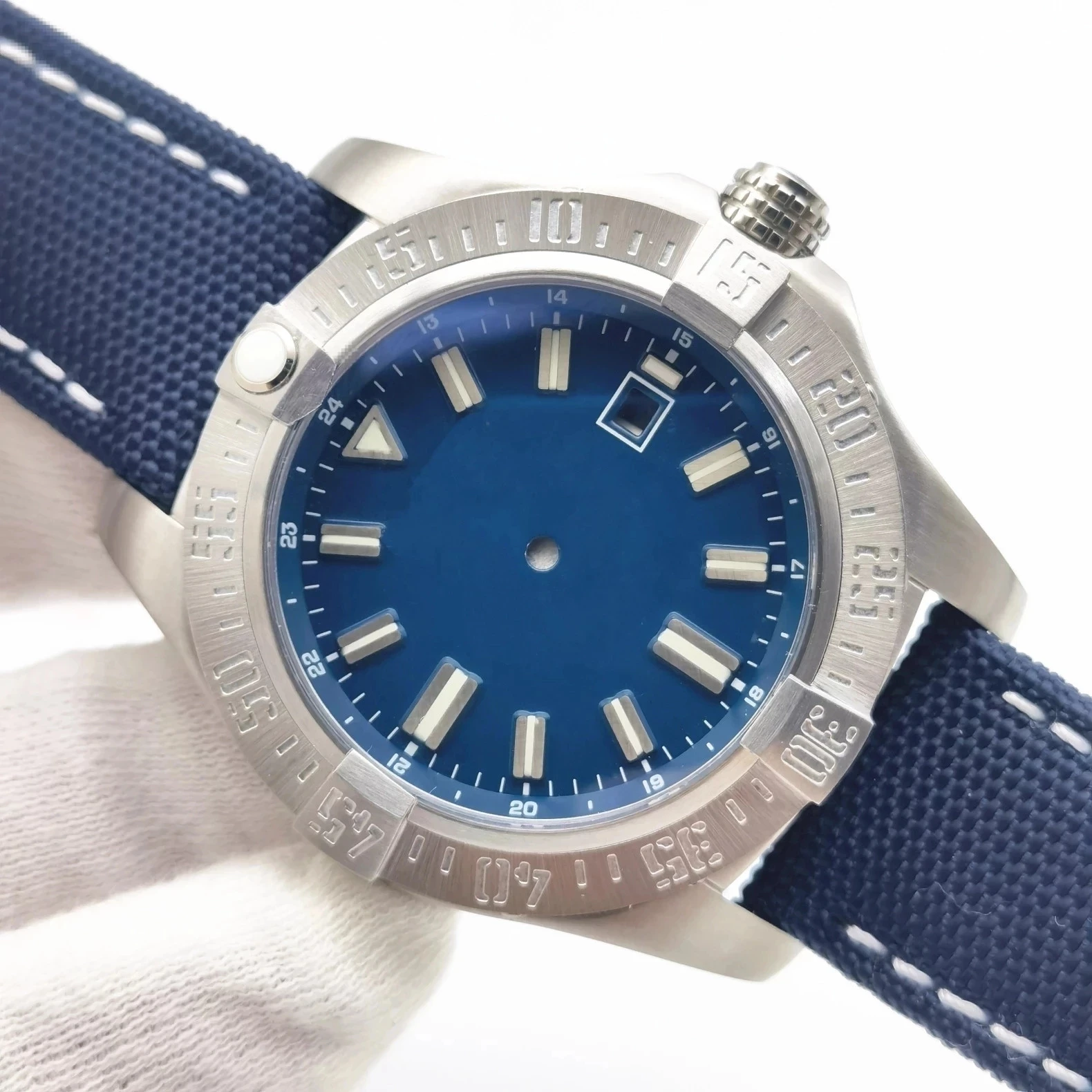 

44mm Watch Accessories Case Suit Dial for 8200 2824 Movement Sapphire Stainless Steel Men's Luminous Automatic Mechanical Watch