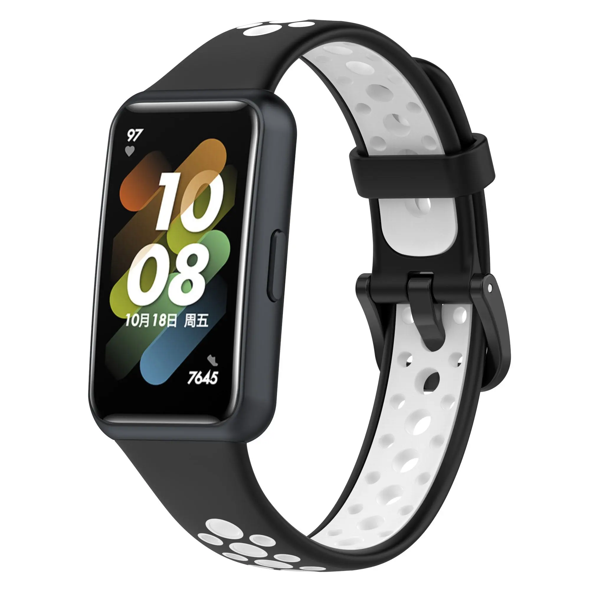 Ремешок силиконовый для Huawei Watch Band 7 сменный умный Браслет наручных часов
