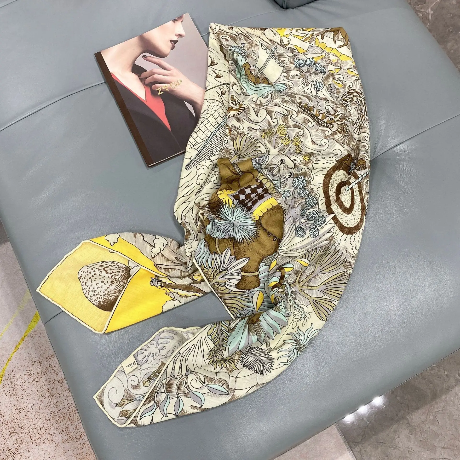 Рисунок 6 - Большой квадратный шарф 130 см