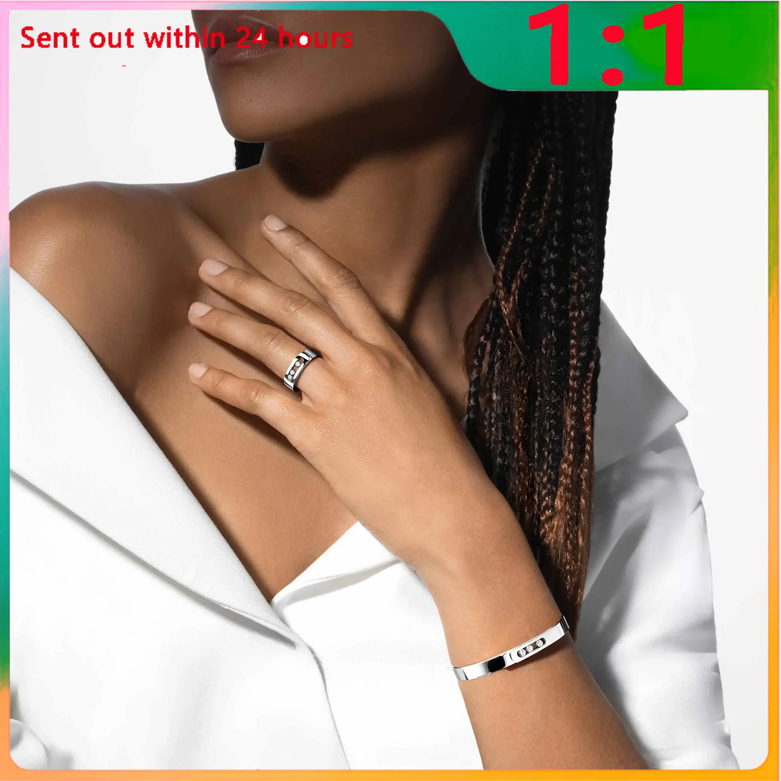 Анель prata esterlina para mulheres diamante requintado presente clássico removível