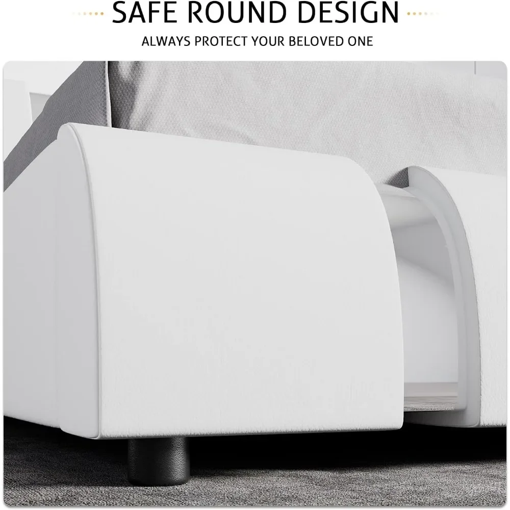 Полноразмерный каркас кровати Twin White Роскошный комплект мебели для спальни