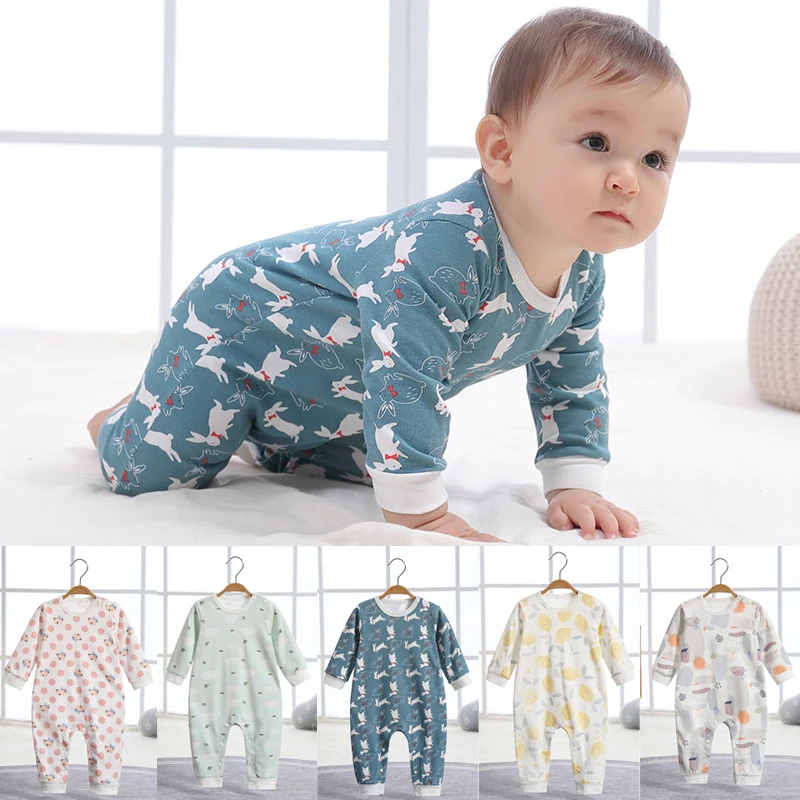 

Fashion Baby Boys Girls Jumpsuits Newborn Bodysuits Long Sleeves Clothes Toddler Clothing Kids Pajamas Kids Designer Clothing