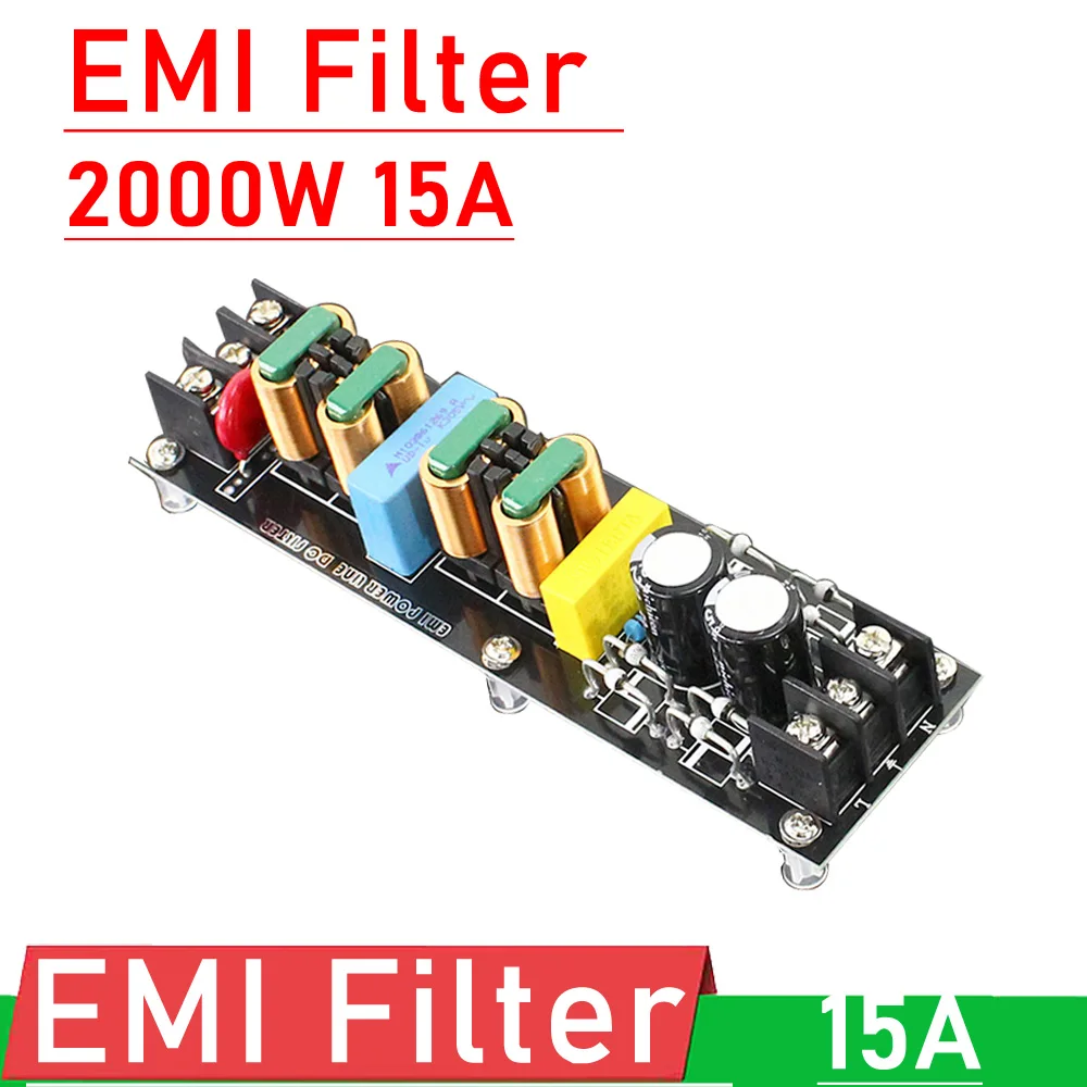 

DYKB 2000W 15A EMI Filter Module AC110V-220V высокоэффективный фильтр источника питания EMI для аудио звукового декодера усилителя мощности A
