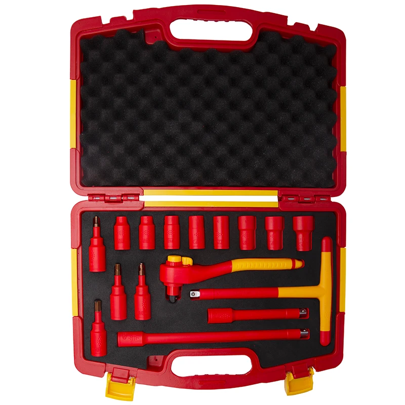 

VDE AC 1000V 3/8"Dr Insulated Socket Set-16pcs
