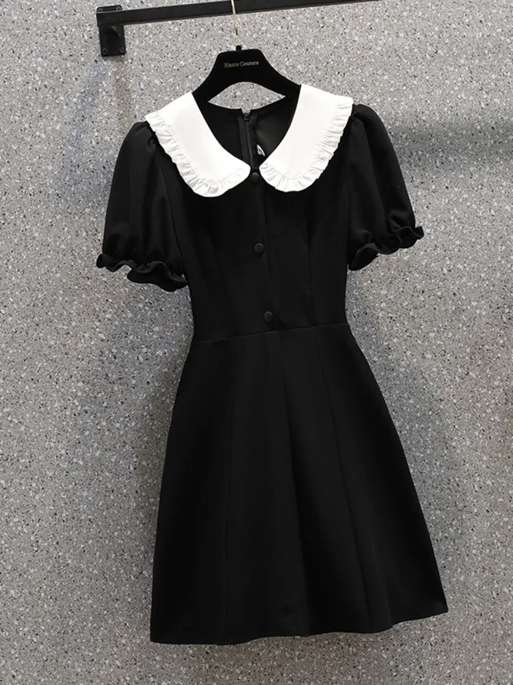 

Женское платье с V-образным вырезом, коротким рукавом и молнией сзади