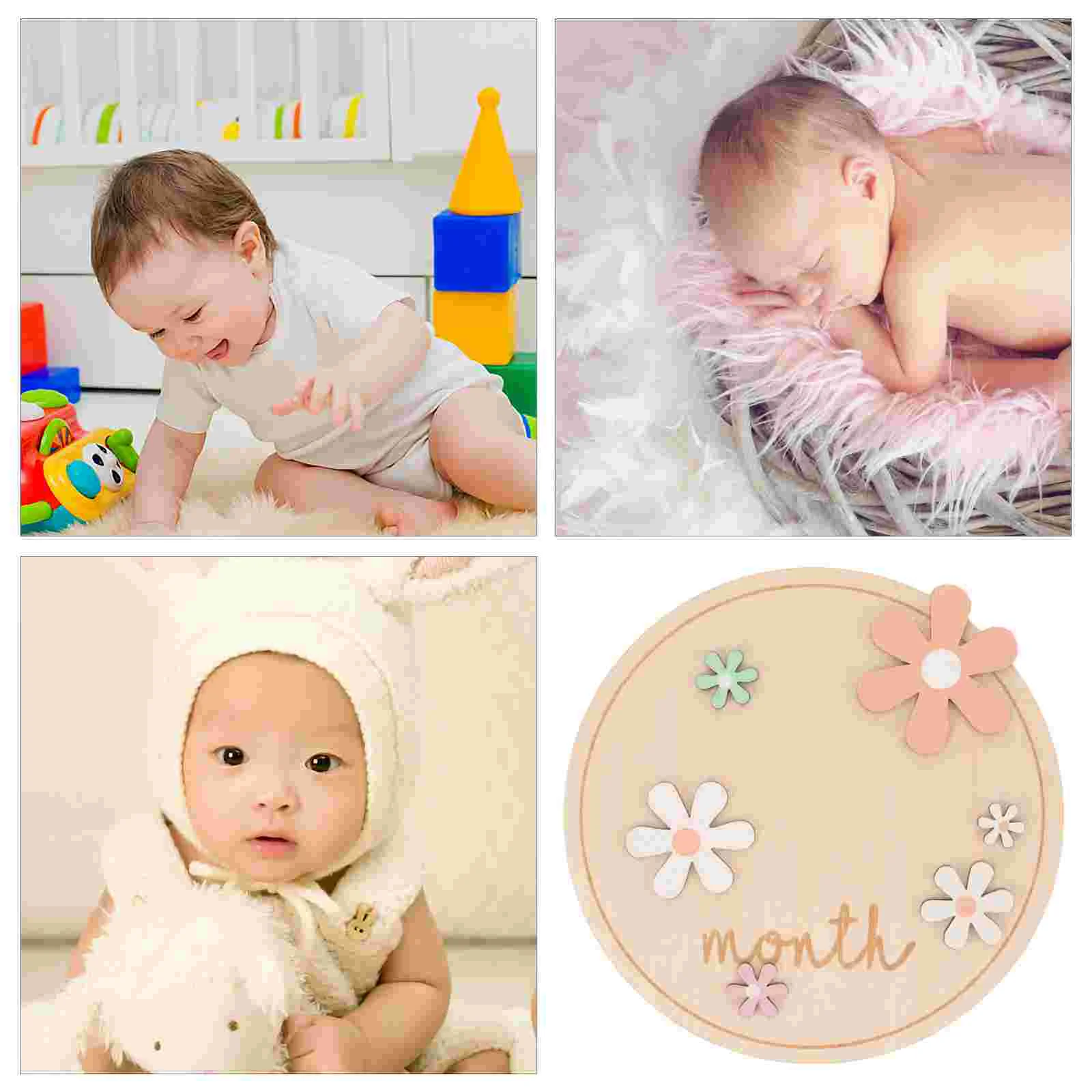 7 шт. детские вехи деревянные для младенцев ежемесячные карты новорожденных