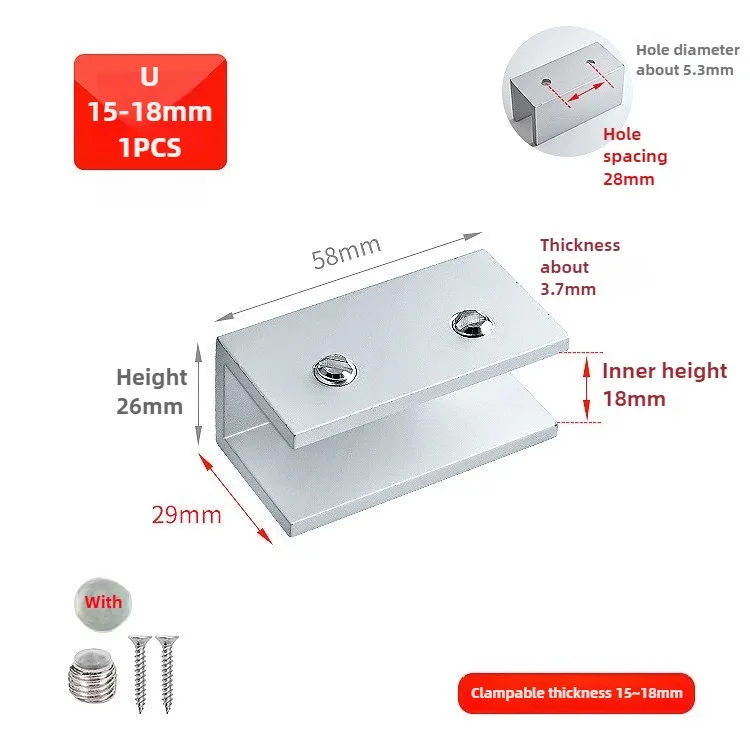 

1/4 шт. зажим для стекла 180 ° 135 ° 90 ° Т-образный крестообразный кронштейн, алюминиевый держатель для полки, мебельные аксессуары