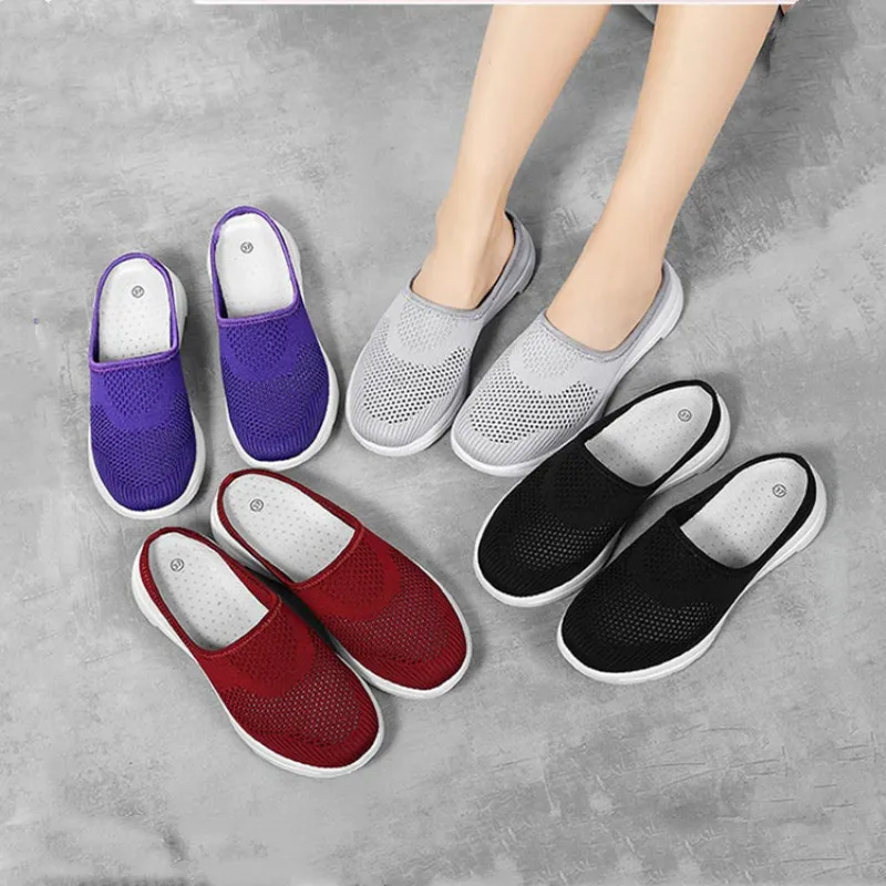 2020 Women Shoes Spring Casual Breathable Flying Woven Women Shoes Light Flat Shoes Women Casual Sneakers Flats Ladies Shoes