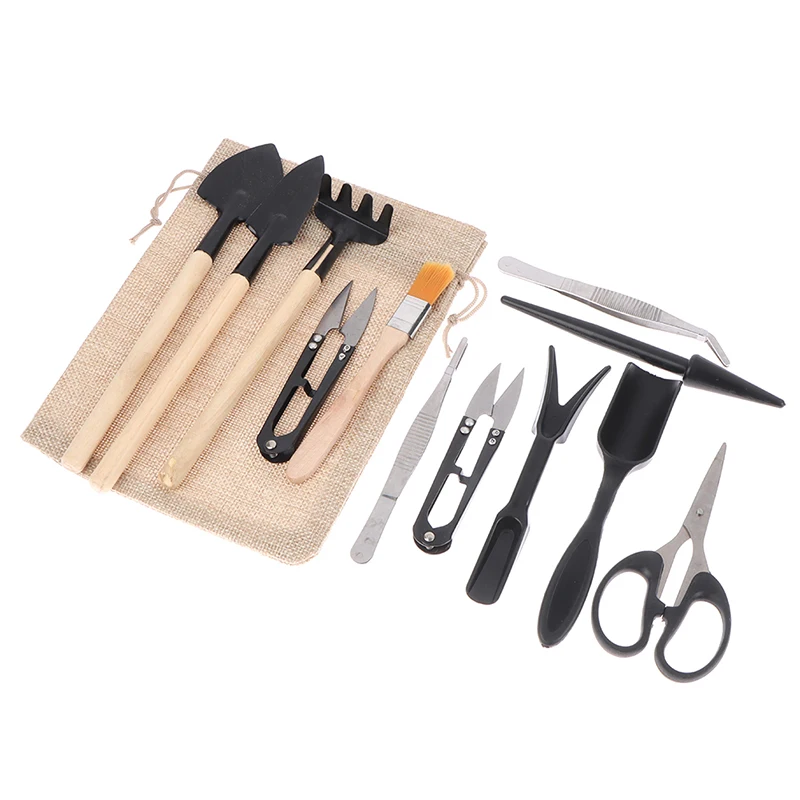

1set Garden Planter Kit Succulent Plants Tools Mini Garden Hand Tools Set Indoor Bonsai Miniature Transplant Seedling Tool