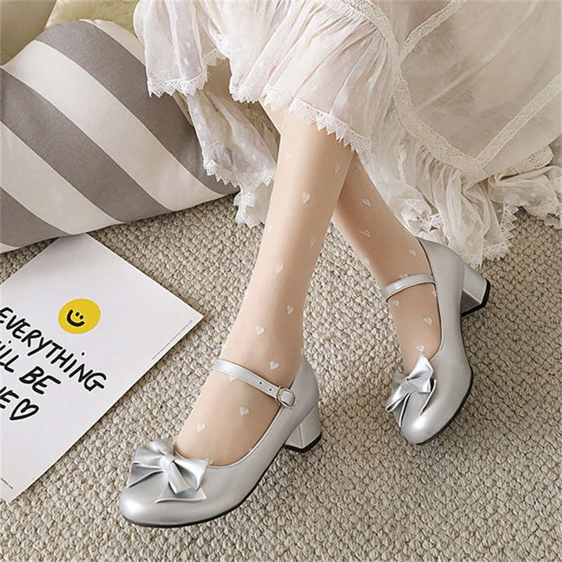 

New Children Leather Shoes Girls Princess High Heels Performance Baby Toddler Dance Dress Kids Moccasins Spring Autumn 02C