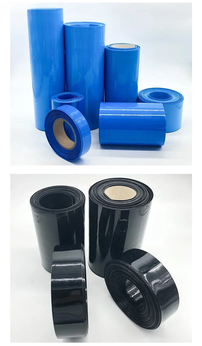 Термоусадочная трубка для литиевой батареи 18650 — изолированная синяя