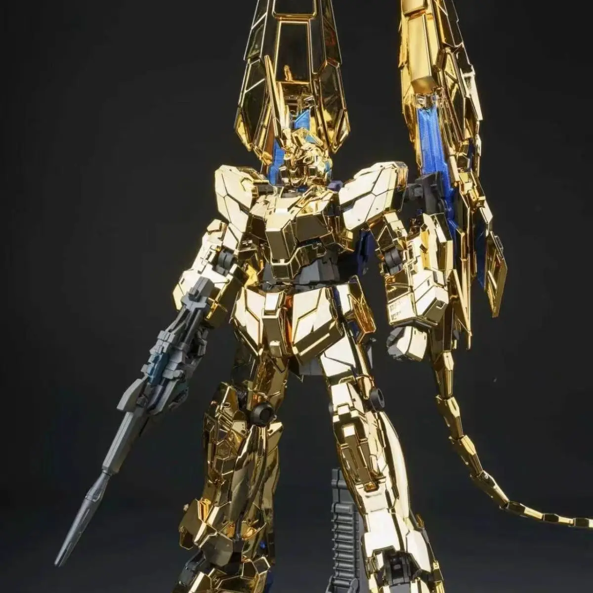 Фото SUPA MGEX 1/100 RX-0 Unicorn 03 Phenex, электролитически покрытая сборная модель, одиночная версия, коллекционная игрушка-меха, подарок, украшение для стола №3