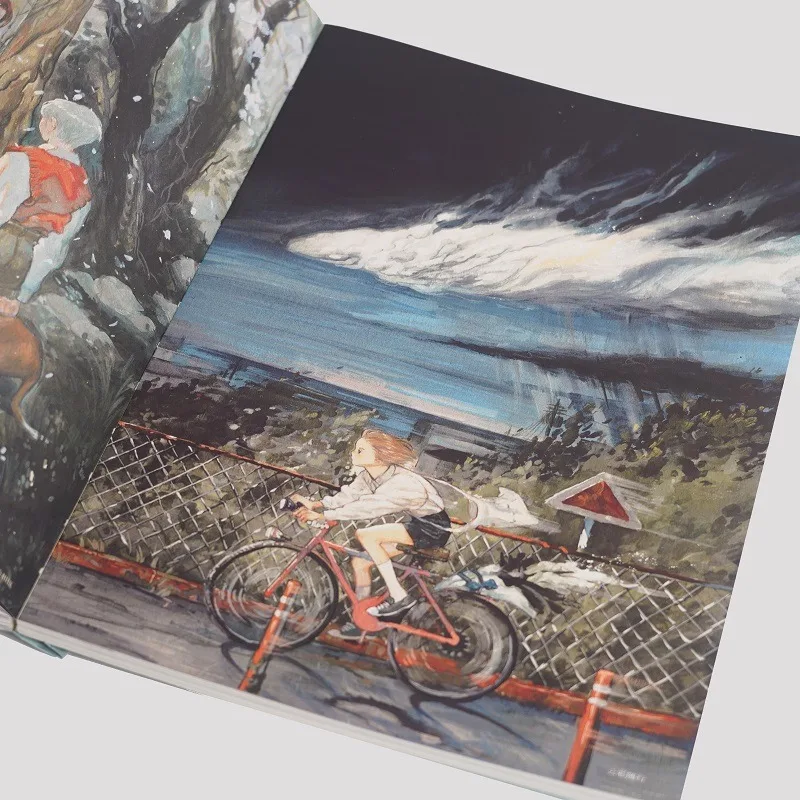 Фото Сад следов Корейский иллюстратор Коллекция произведений искусства НОМА Акварель Ручная роспись Сиба-ину и кошки Исцеление произведений искусства Исцеление №3