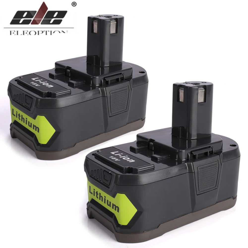 Литий-ионный аккумулятор для Ryobi 2 шт. P10818V 6000 мАч 18 в ONE + P108 P107 P109 P106 P105 P104 P103 BPL1820 |