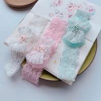 childrens hair accessories lace bow small flower headband