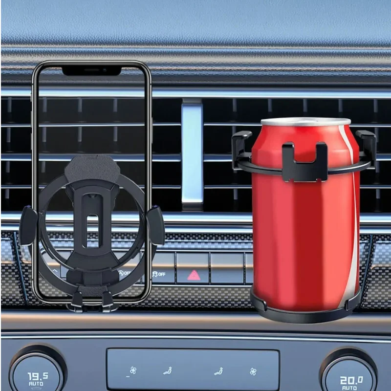 Универсальный Регулируемый Автомобильный Подстаканник 2-в-1 Подставка Для