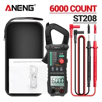 aneng st208 digital ture rms 6000 count acdc current clamp automatic voltimetro multimeter clamp tester meter electrician tool