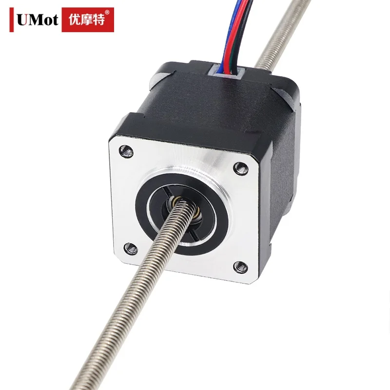Фото UMOT 35*38 мм Micro Nema14 Cnc Необычный ходовой винт Шаговый двигатель 0,22 Нм DC 1A Tr5*2 мм Длина винта 190 мм Свинец 2 мм Тяга 105N №2