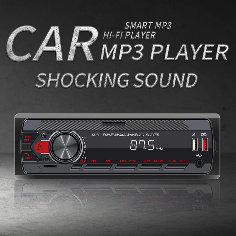 

1 DIN Car Audio Car Radio FM Bluetooth MP3 Audio Player Bluetooth Cellphone Handfree USB/SD Car Stereo Radio in Dash ISO