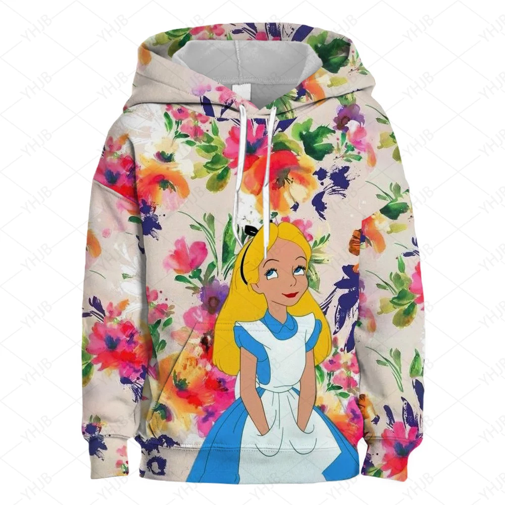 Детские толстовки Золушки модные весенне-осенние для девочек в стиле Харадзюку