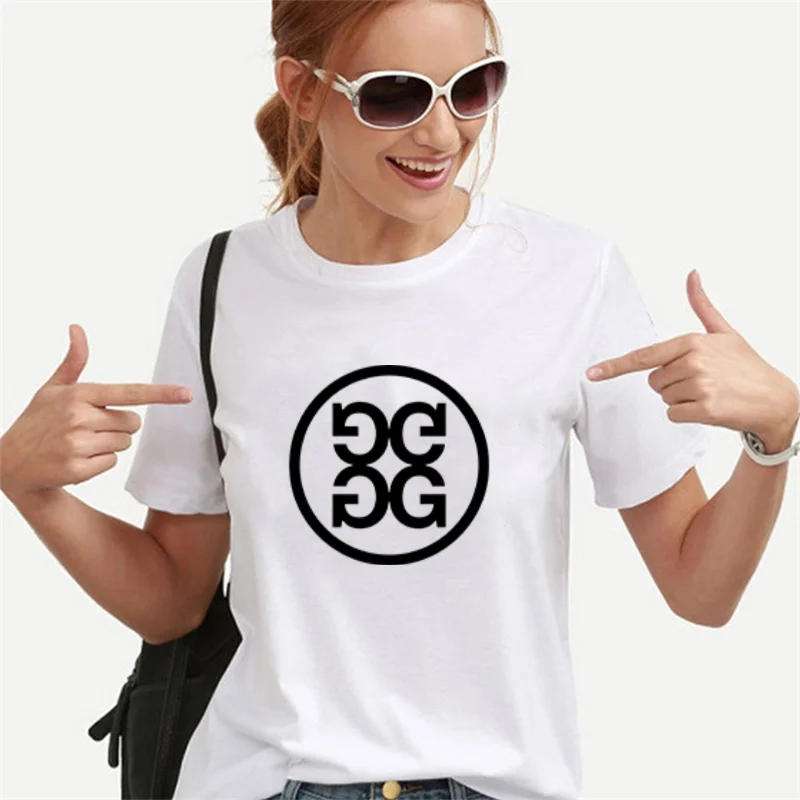 T-shirt Men Women 2023 Summer Cotton Golf Top Golf Bucket Ha
