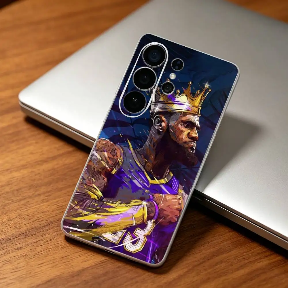 Фото Прозрачный чехол для телефона The King L-LeBron James для Samsung S25,24,21,22,21,20,10,S9Ultra,Plus,Fe,Lite №3