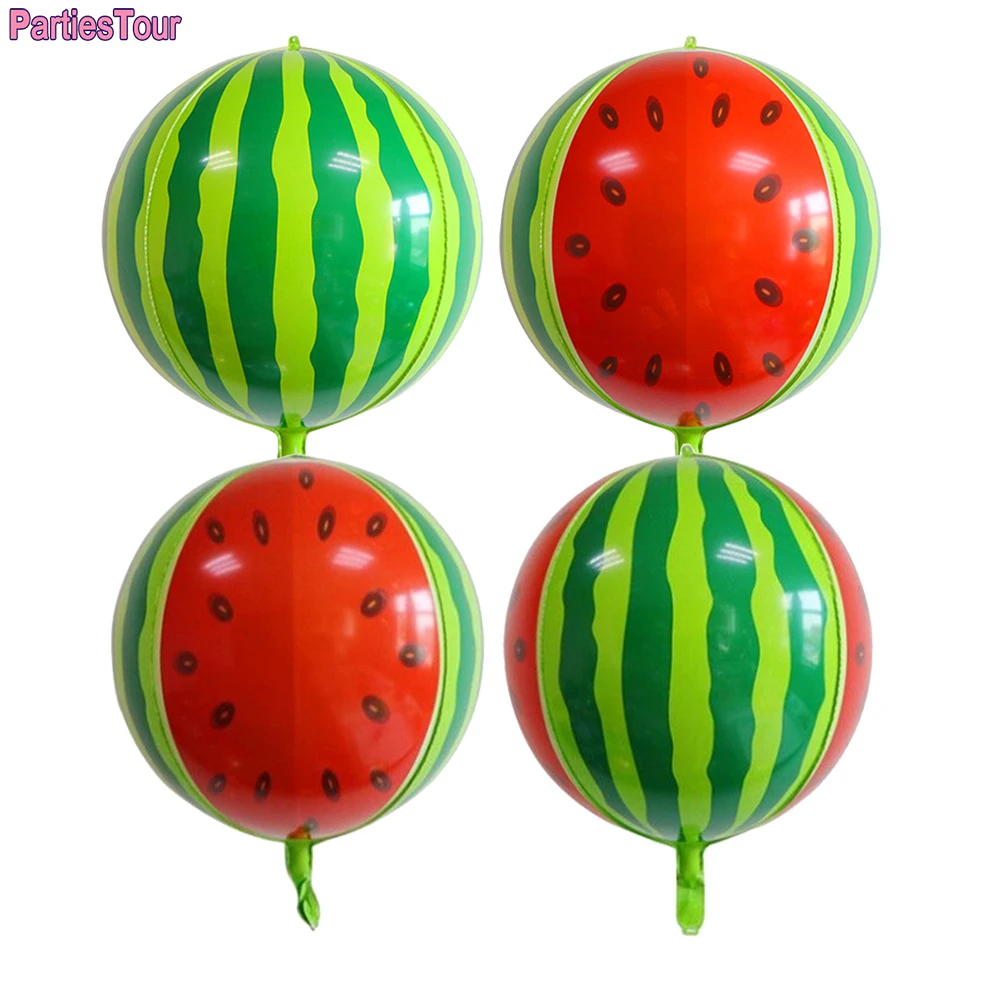 

Украшение для гававечерние, арбуз 4D 22 дюйма, аксессуары для летней тематической вечевечерние