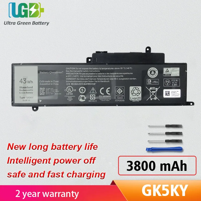 

UGB New GK5KY Battery For Dell Inspiron 11 3147 3148 3152 Inspiron 13 7353 7352 7347 7348 7359 7558 7568 04K8YH 092NCT