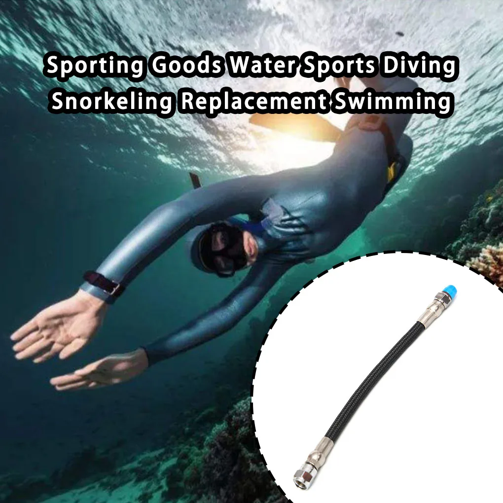 

Scuba Low Pressure Hose Nylon Braided Flexible Regulator Hoses Abrasion Resistance Pressure Pipe Water Snorkeling Swimming 15cm