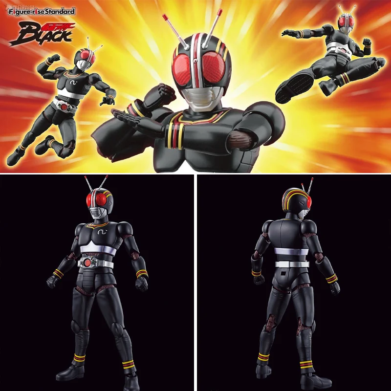 

Bandai Robot Figure-rise Standard Masked Kamen Rider Anime BLACK Movable Anime Action Figure Assembly Mode Toys Gifts for Kids