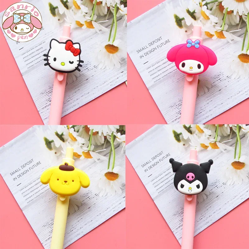 

Sanrio Новинка гелевая ручка 20 шт. Марка Цвет Hello Kitty Мелодия помпон пурин мультфильм детский Пресс подарок ручка 0,5 студенческие канцелярские принадлежности