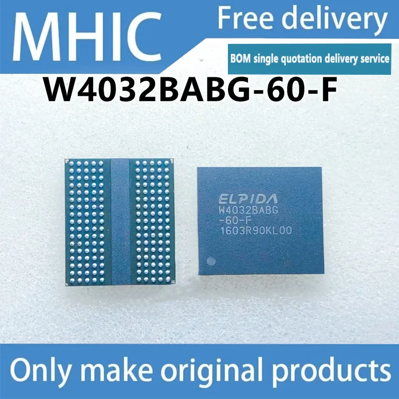 

1PCS/LOT Free shipping W4032BABG-60-F W4032BABG-50-F W4032BABG-70-F DDR5 4G video memory