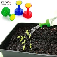 5pcs gardening plant watering attachment spray head soft drink bottle water can top waterers seedling irrigation equipment