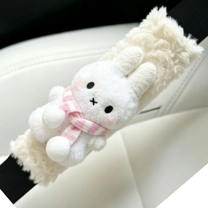 Мультяшный плюшевый чехол на ремень безопасности автомобиля Miffy, универсальный, с защитой от истирания, стильный, новый, модный, практичный, простой. (art.: 3920dc1f72920) - 3920dc1f72920