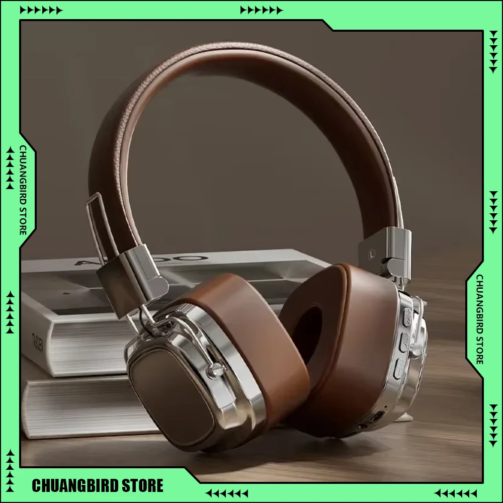 Беспроводные Bluetooth-наушники в стиле ретро