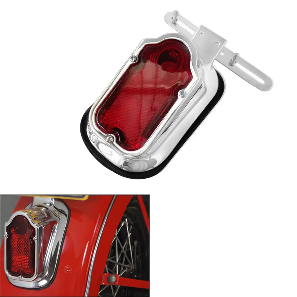 

Motorcycle Red Tombstone Brake Tail Light Signal For Model