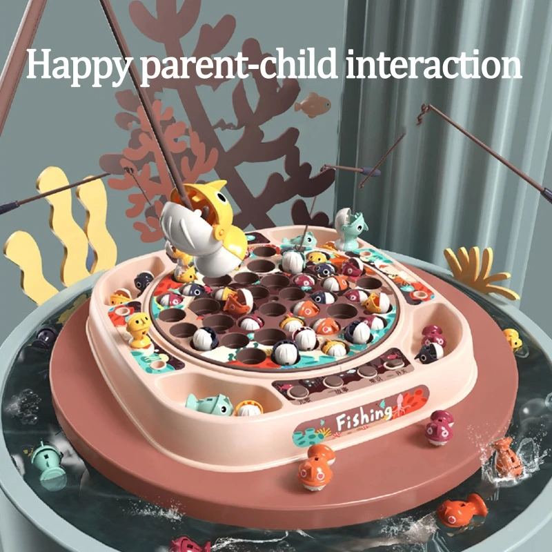 

Novelty Children Rotating Fishing Game for Kids 6-8 Creative Brain Table Game QX2D
