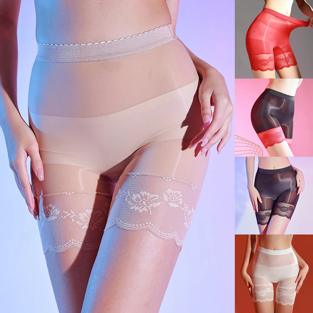 Женское сексуальное женское белье бесшовные маслянистые блестящие боксеры