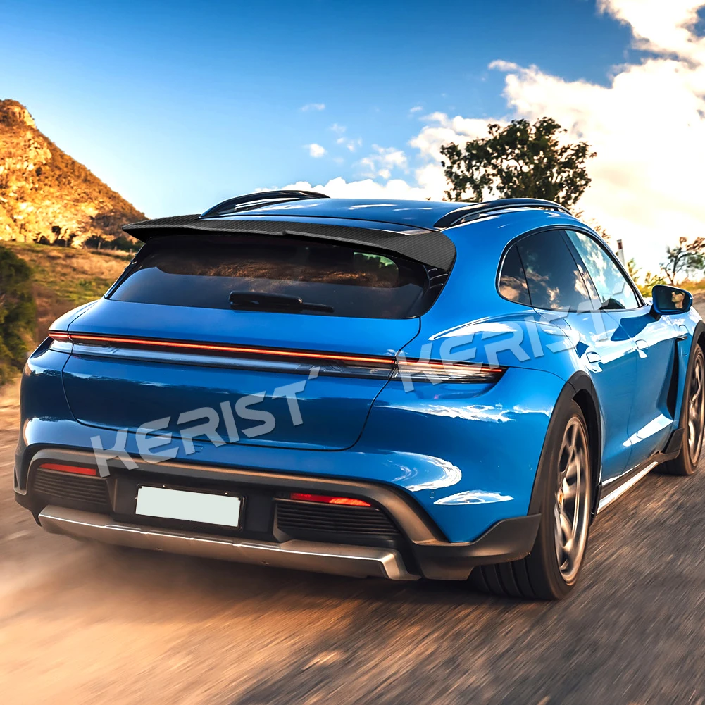 Углеродное волокно верхнее крыло задний спойлер багажника для Porsche Taycan Turismo 4S Turbo S