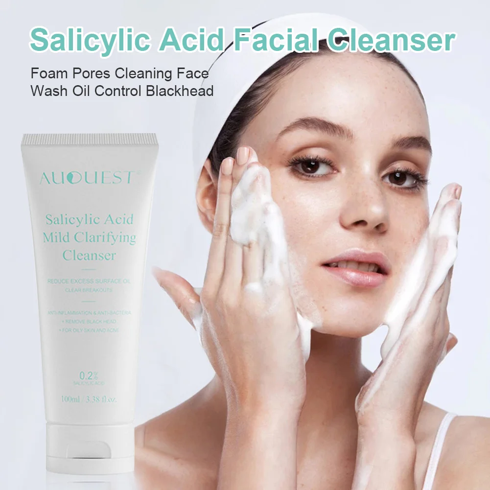 

Facial Cleanser Foam Face Wash Whitening Remove Blackhead Moisturizing Shrink Pores Oil Control Deep Cleaning Skin Care