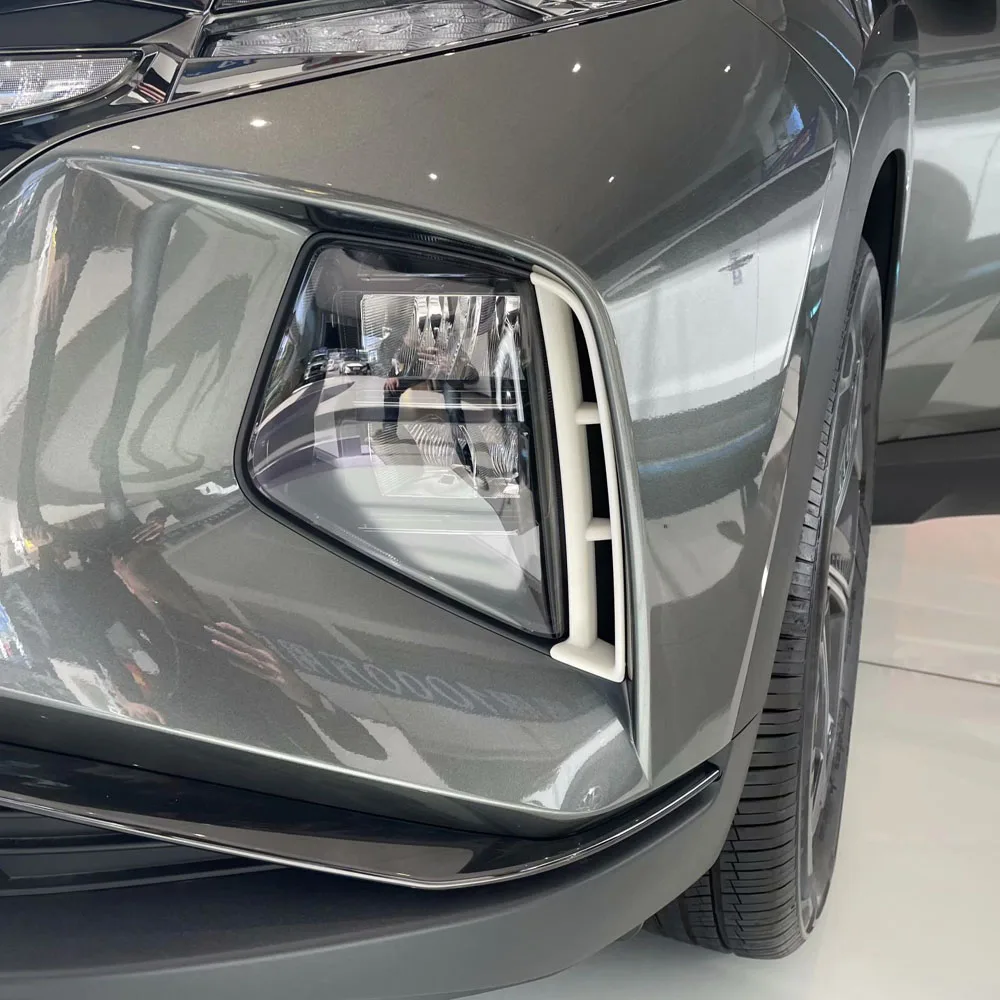

Гибридные хромированные фары для Hyundai Tucson NX4 2021 2022, противотуманные фары, воздухозаборная отделка, аксессуары для стайлинга