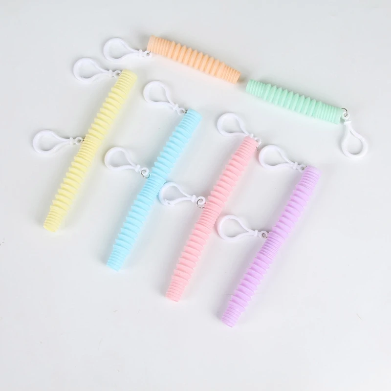 Stress Toy Sensory Fidget Stretchy Tube Free Wrap Bend Autism OCD ADD Therapy |