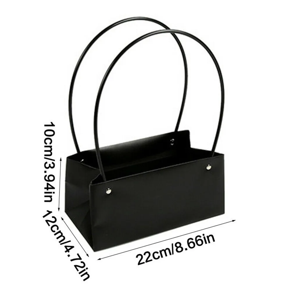 Bag Waterproof 1 Pc 2pcs Bouquet Floral Crafts Flower Box Gift Bags Handbag Plastic Rectangular