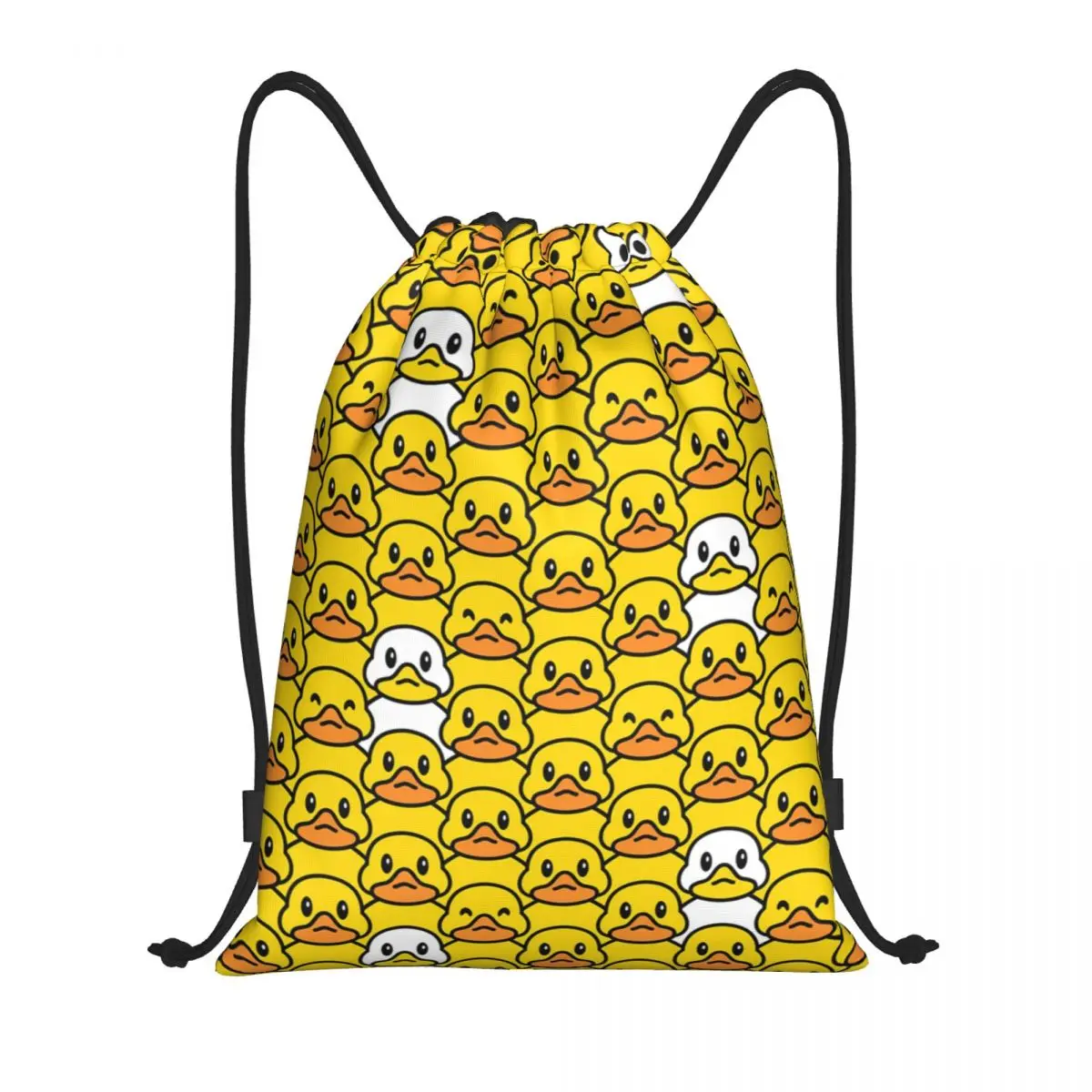 Классический мультяшный резиновый рюкзак на шнурке с утенком заказ спортивная