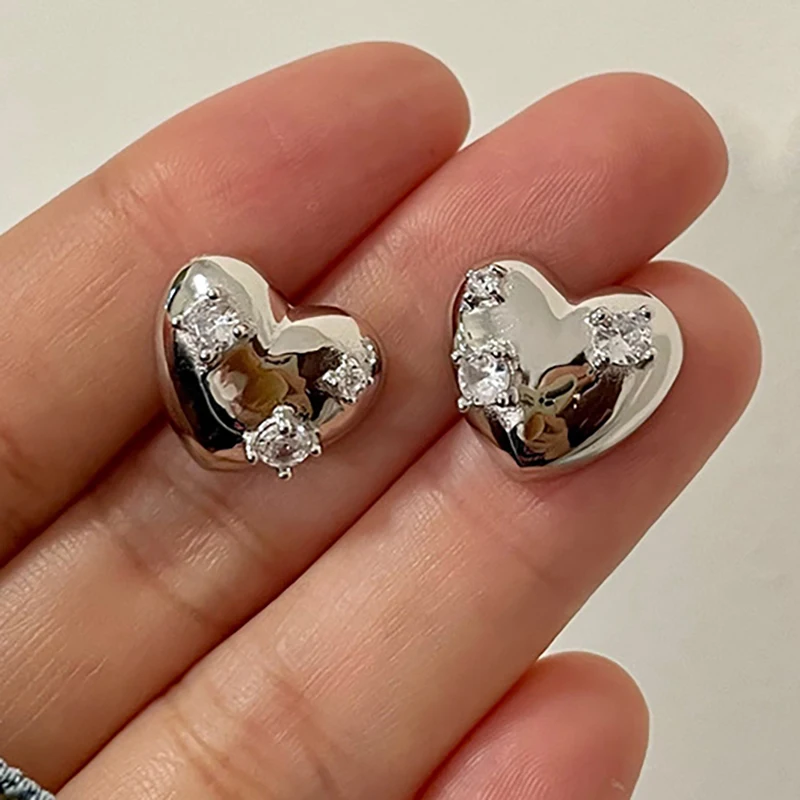 

Женские серьги-гвоздики Foxanry, новые модные элегантные серьги со сверкающими фианитами, свадебные украшения для невесты